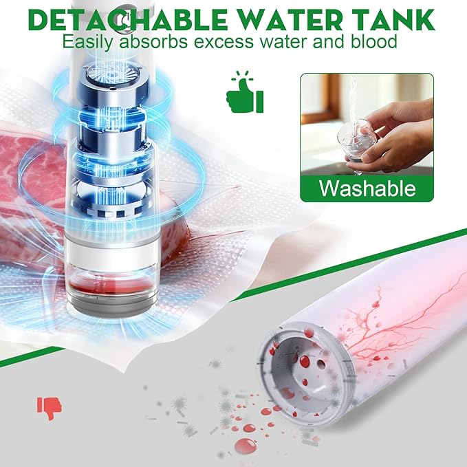 3-in-1 Compact Handheld Vacuum Sealer for Food (Bag, Mason Jar,Wine Bottle)