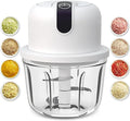1.5 CUP Garlic Chopper,Electric Mini Food Processor,Portable Veggie Chopper