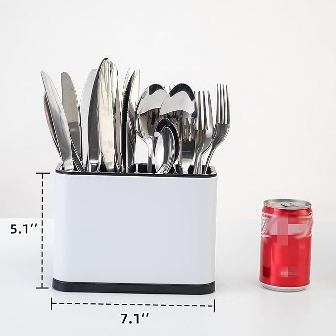 LIBODOUR Utensil Holder,Kitchen Silverware Holder for Countertop