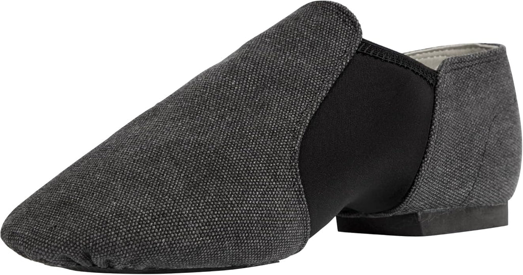 Linodes Unisex 09 Canvas Upper Slip-on Jazz Shoe for Women and Men's Dance Shoes-Darkgrey 4M