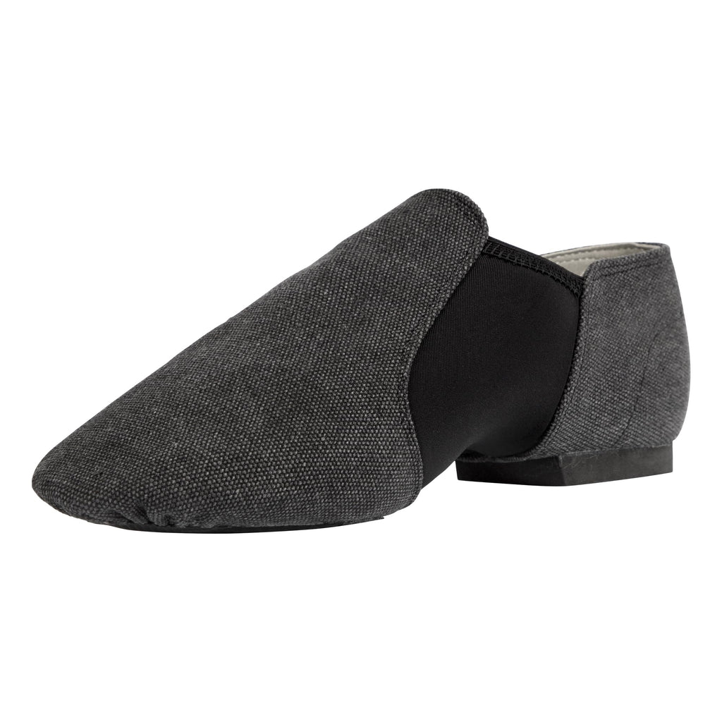 Linodes Unisex 09 Canvas Upper Slip-on Jazz Shoe for Women and Men's Dance Shoes-Darkgrey 5M