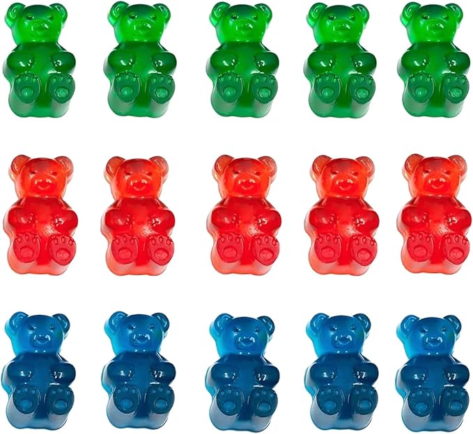 Gummy Candy Molds - 4Pcs Silicone Gummy Bear Molds With 2pcs Dropper,Non-stick and Bpa Free for Mini Candy Chocolate Gummies Baking