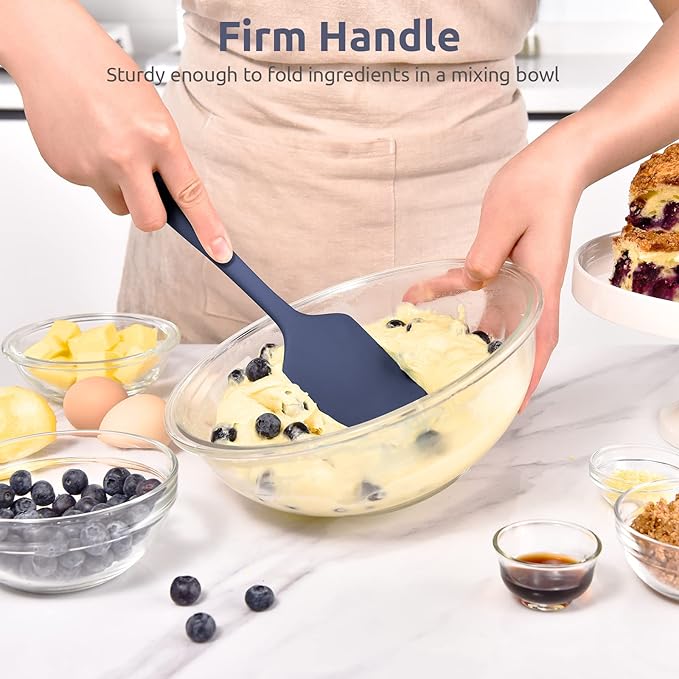 U-Taste Silicone Large Spatula, 600ºF High Temp, 11.38in, Midnight Blue