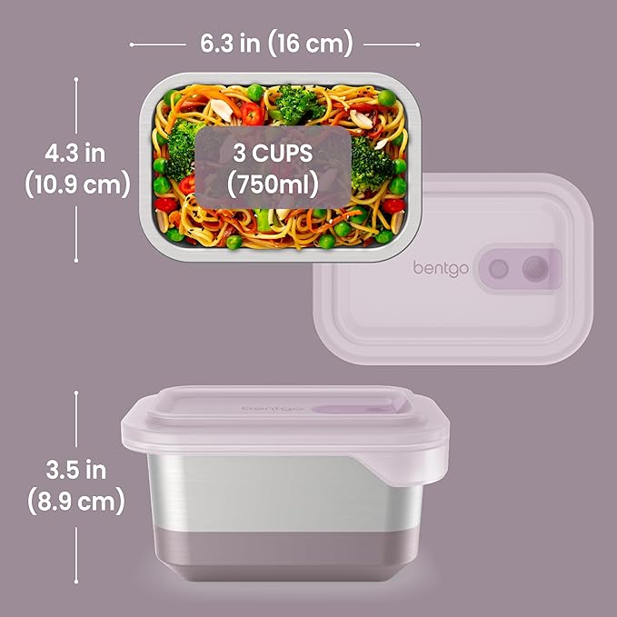 Bentgo MicroSteel Heat & Eat Leak-Proof Stainless Steel Container