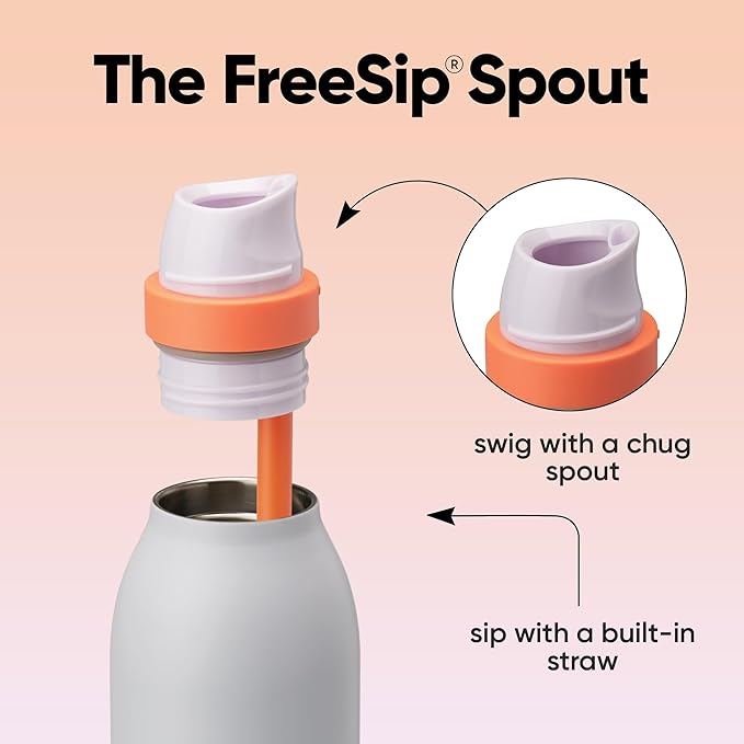 Owala FreeSip Twist Stainless Steel Water Bottle 24 oz Bubble Gum