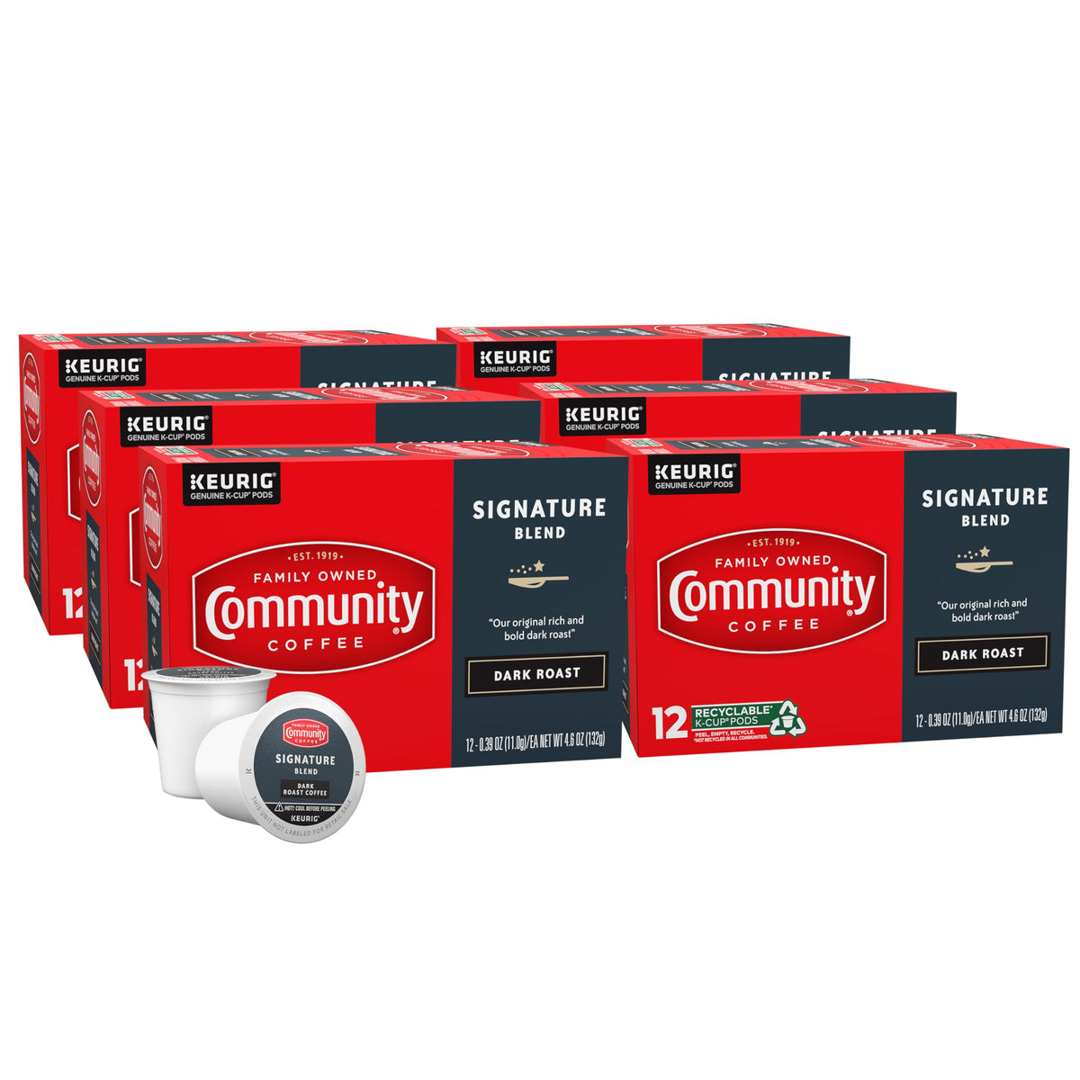 Community Coffee Grandma's Sugar Cookie Keurig K-Cup Pods, Limited Edition Holiday Flavor, Natural Ingredients, 10 Count (Pack of 1)