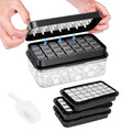 PHINOX Ice Cube Tray with Lid and Bin, Easy Release 84 Cubes for Freezer