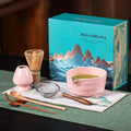 Matchamantra Premium Matcha Ceremony Set – Complete 9-Pcs Ritual Kit – Presented in Luxury Magnetic Gift Box, Perfect for Gifting or Self-Care (Sakura Pink)