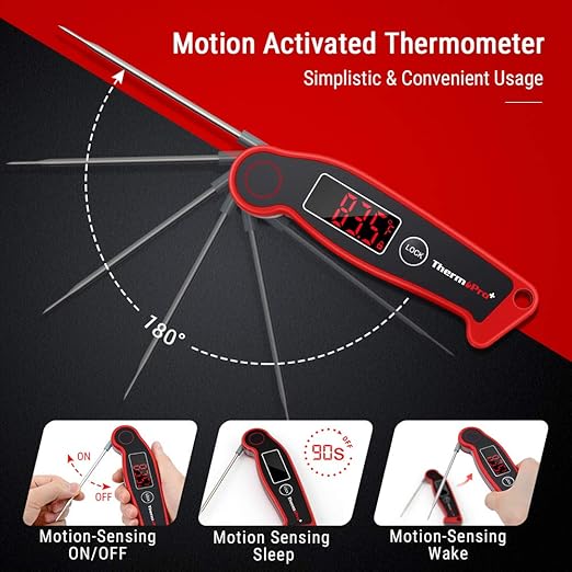 TempPro TempSwift 0.5 Sec Instant Read Digital Meat Thermometer Waterproof