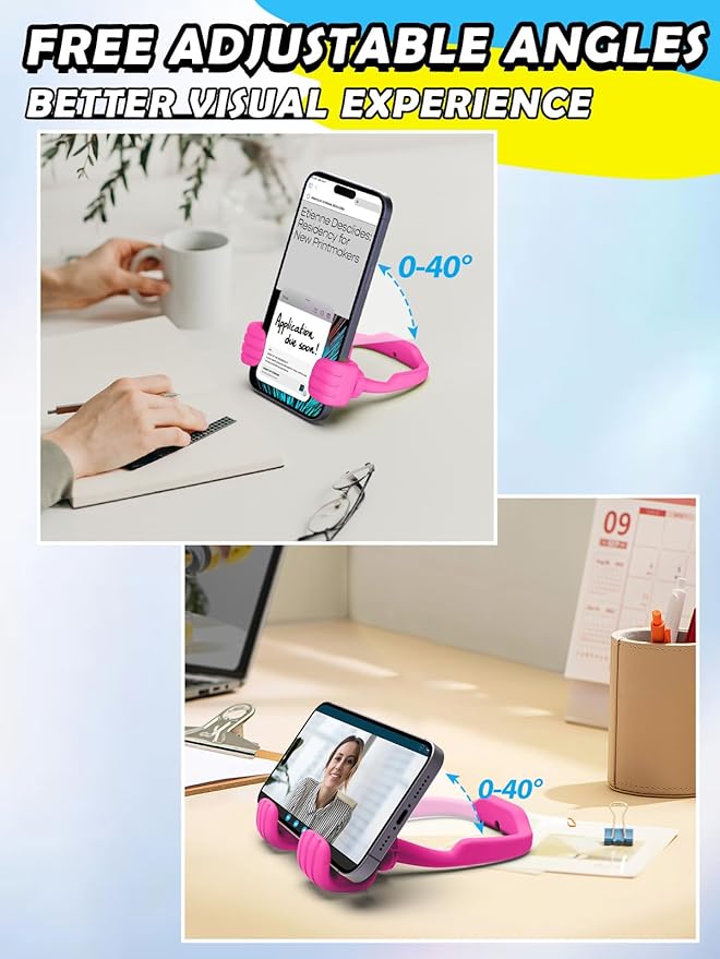 Christmas Stocking Stuffers for Teen Girls Women Cell Phone Holder Hot Pink