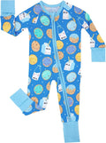 Little Sleepies Baby Pajamas, Blue Cookies & Milk, Newborn