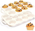 Silicone Muffin Pans for Baking with Metal Framed Handle BPA Free, Standard