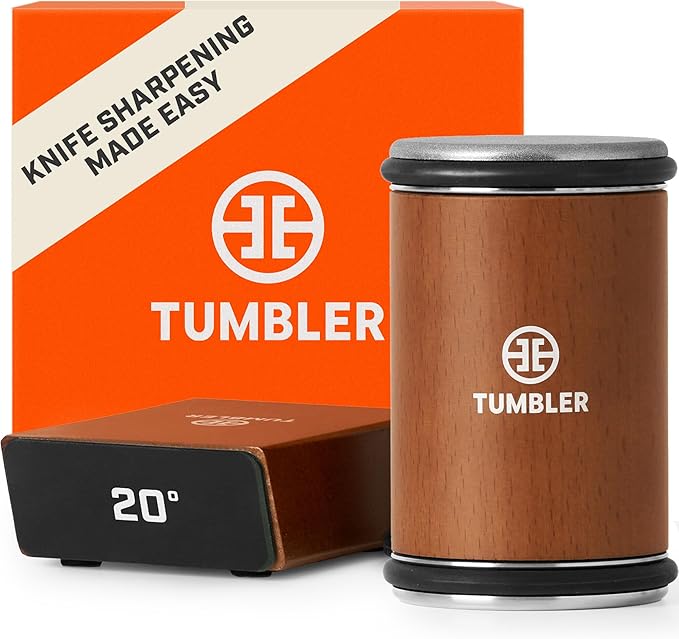The Original Tumbler Rolling Knife Sharpener™ (Wood)