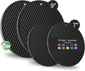 Joyhalo 4 Pack Silicone Trivet for Hot Dishes