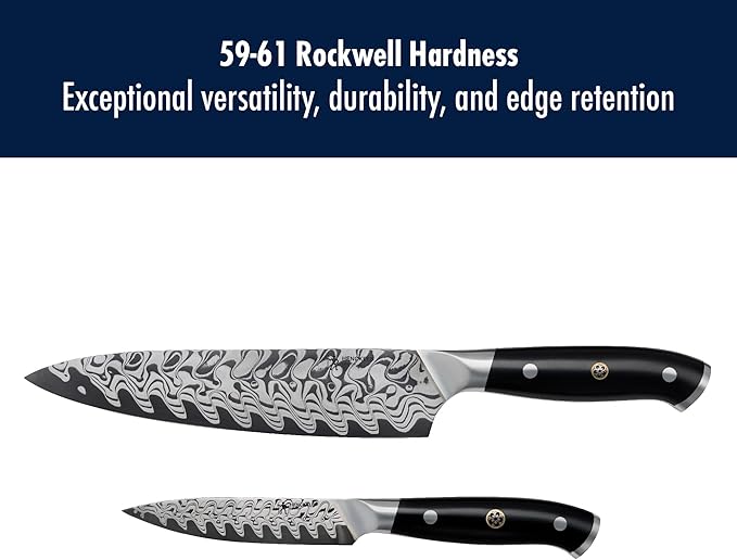 HENCKELS Compass Damascus 2-pc Damascus Chef's Knife Set