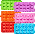 Flower Silicone Molds for Chocolate, 6 Pcs, 15-Cavity
