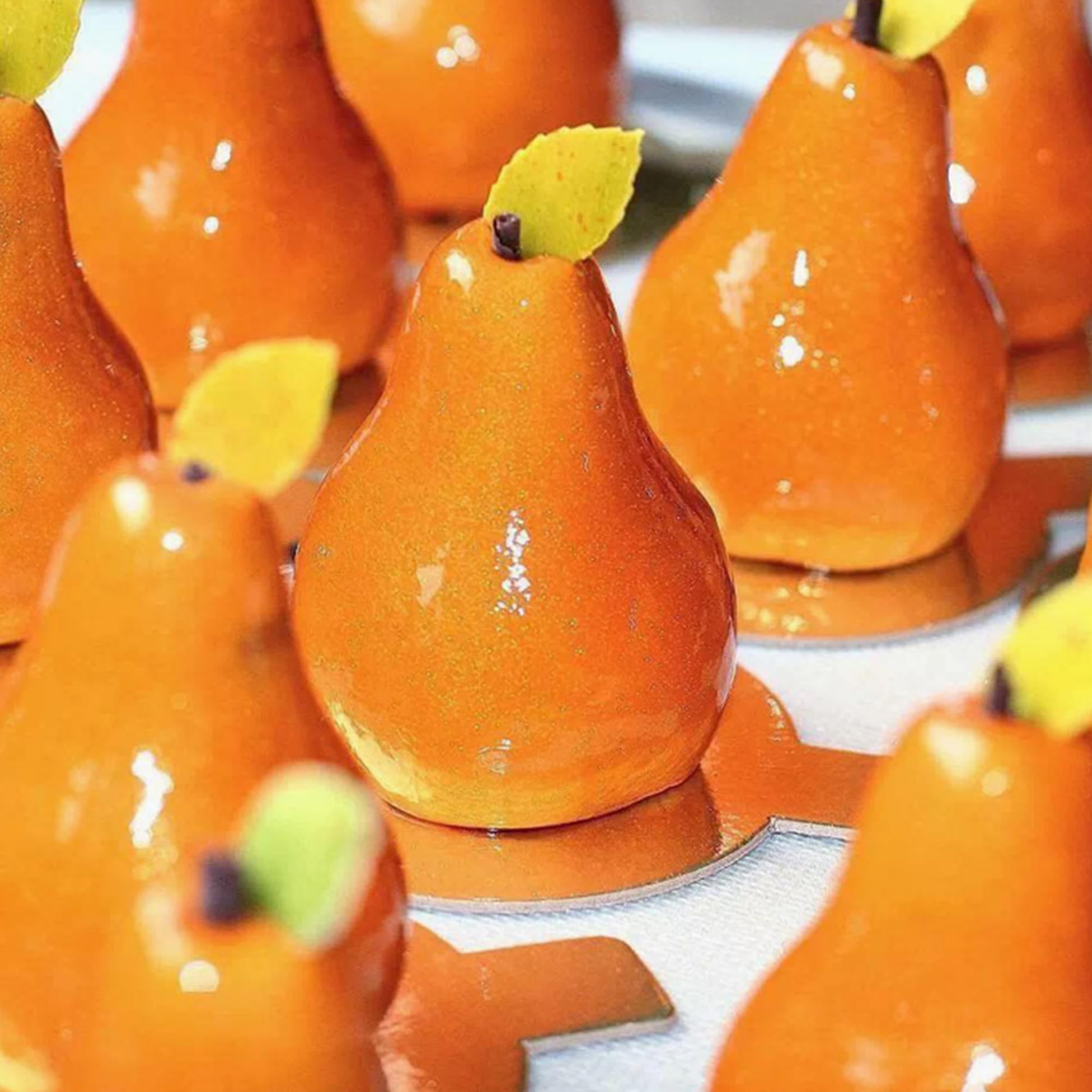 OCPO Kitchen Pear Silicone Mold for Baking Mousse Cake, 15 Cavities