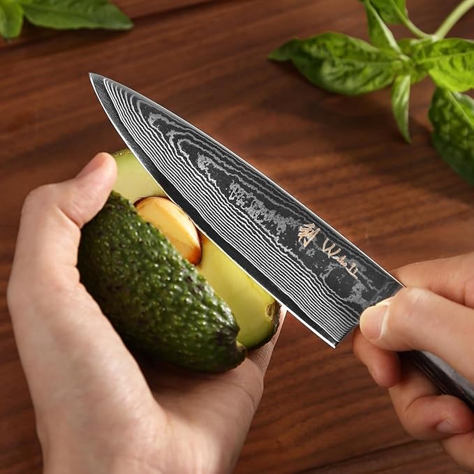 Wakoli EDIB Essentials 2-Piece Damascus Chef Knife Set, VG10 Core, Gift Box