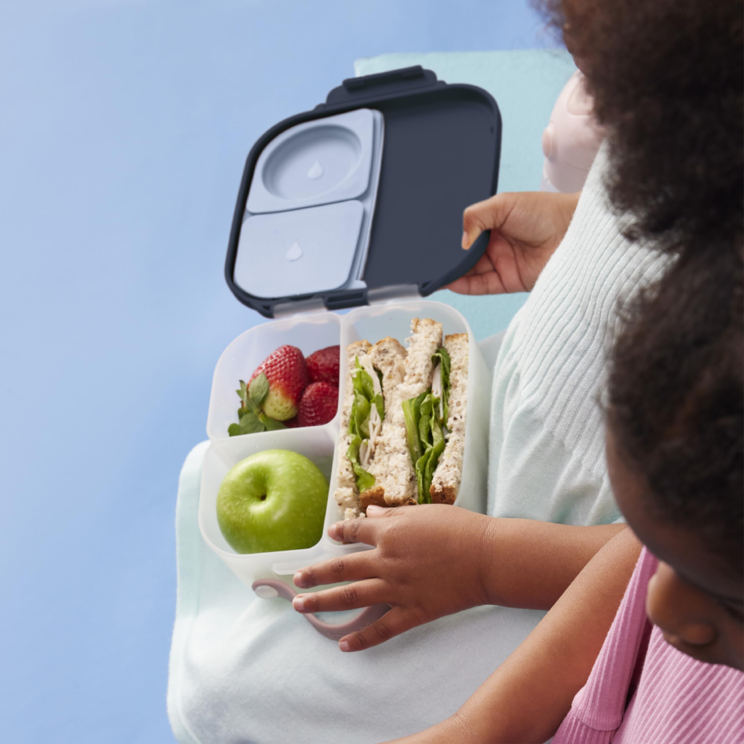 b.box Mini Lunch Box, Snack Containers for Kids, Lunch Box Kids, 4.25 Cup