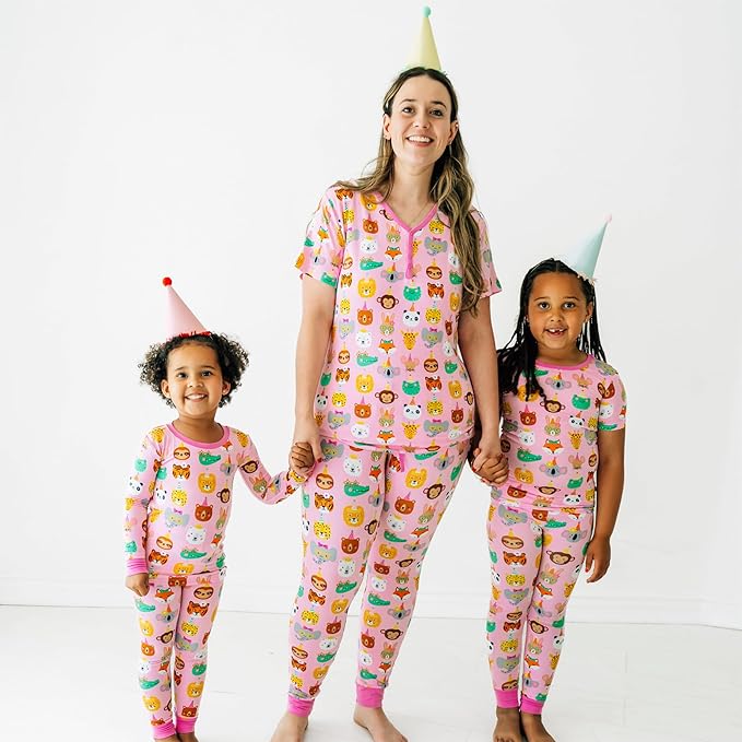 Little Sleepies Baby Pajamas, Pink Party Pals, Preemie