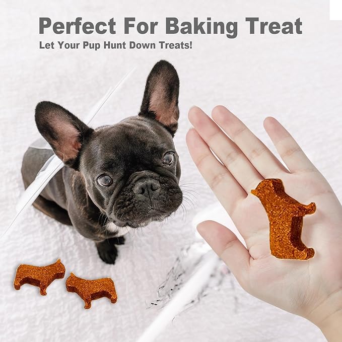 ACOOKEE French Bulldog Ice Cube Mold, Fun Shapes Frenchie Bull Dog Ice Cube Tray, Silicone Dog Treat Mold, Cute Novelty French Bulldog Gifts for Baking & Freezing Decor, BPA Free & Heat Resistant
