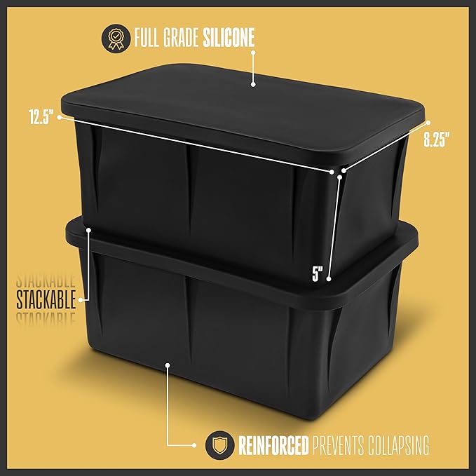 K3P Collection XX-Large Ice Block Mold for Cold Plunge Bath with Airtight Lid, Makes 12lb Large Ice Cubes