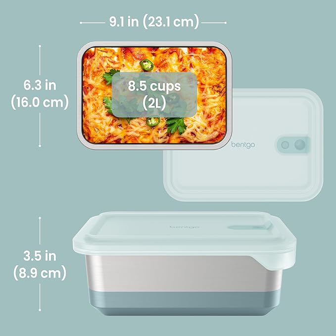 Bentgo MicroSteel Heat & Eat Leak-Proof Stainless Steel Container