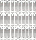 ZCYSRLQIN 30 Pcs Flat Bottle Opener 7 Inch Stainless Steel Beer bottle Openers Heavy Duty Bar Blade Solid Bottle Cap Opener Funny Bartender Bottle Opener for Kitchen Restaurant Party Supplies,Silver