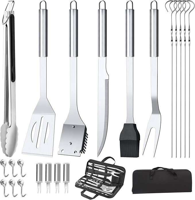 BBQ Accessories Grill Tools Set,Stainless Steel Barbecue Grill Accessories