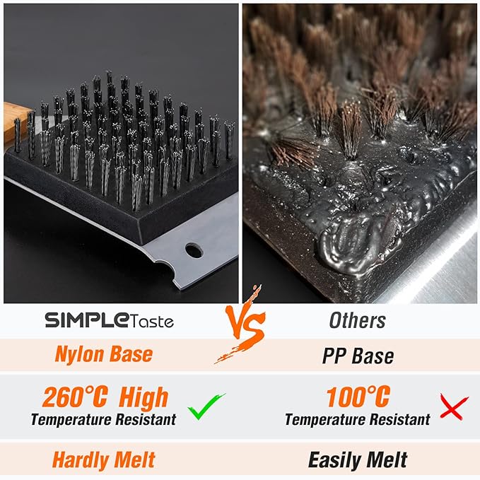 SIMPLETASTE Grill Brush and Scraper for BBQ