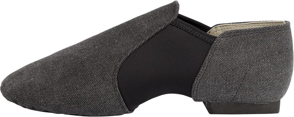 Linodes Unisex 09 Canvas Upper Slip-on Jazz Shoe for Women and Men's Dance Shoes-Darkgrey 8M
