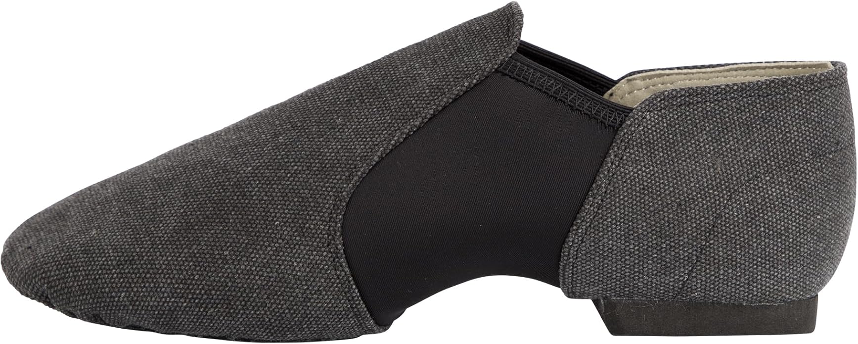 Linodes Unisex 09 Canvas Upper Slip-on Jazz Shoe for Women and Men's Dance Shoes-Darkgrey 8M