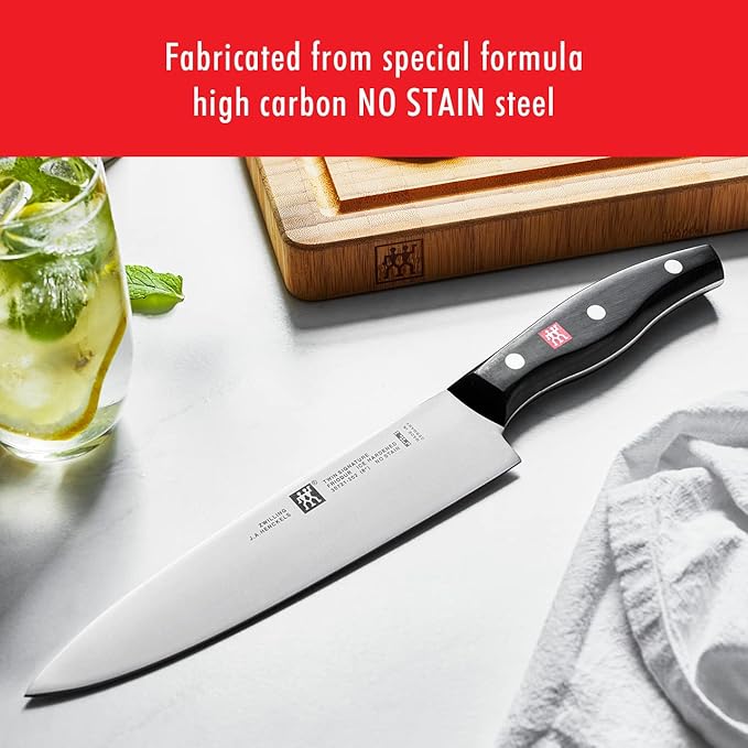 ZWILLING Twin Signature 19-pc Kitchen Knife Set with Block, Chef Knife, Professional Chef Knife Set, German Knife Set Light Brown