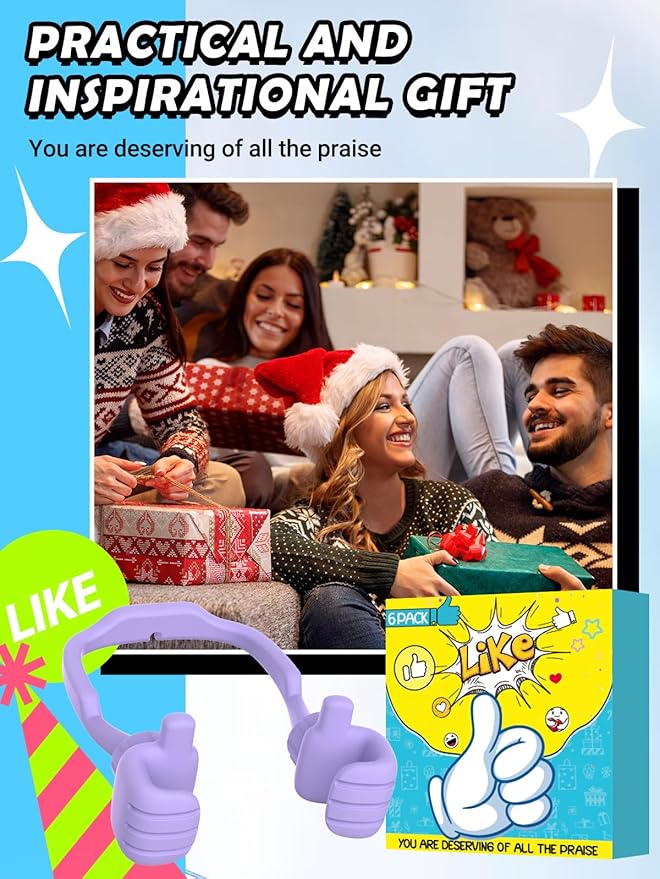Christmas Stocking Stuffers for Men Women Thumbs Up Lazy Phone Stand