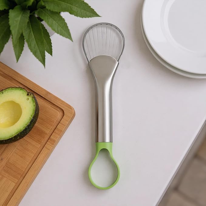 QPQ 2-in-1 Avocado Slicer & Pitter, Stainless Steel Kitchen Tool