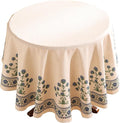 patdrea Vintage French Linen Tablecloth,Round,Diameter 67"-Ivar B