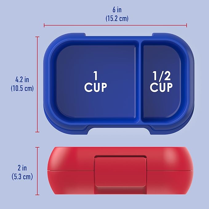 Bentgo Kids Snack Leak-Proof 2 Compartment Bento-Style Container