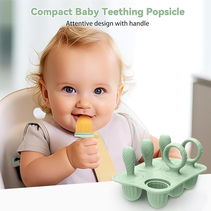 Silicone Toddlers Popsicle Molds with Sticks