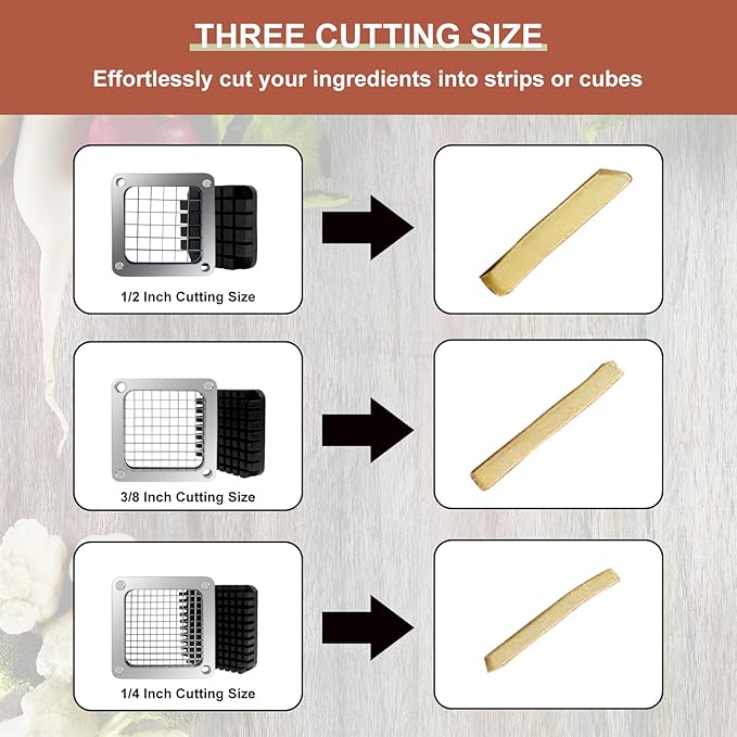 KELEYU 2Pcs 1/4''Commercial Vegetable Replacement Chopper Blade