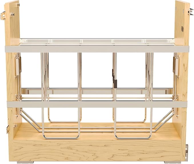 Rev-A-Shelf Pullout Bakeware Organizer w/Soft-Close, Min Opening 5.5" Wide