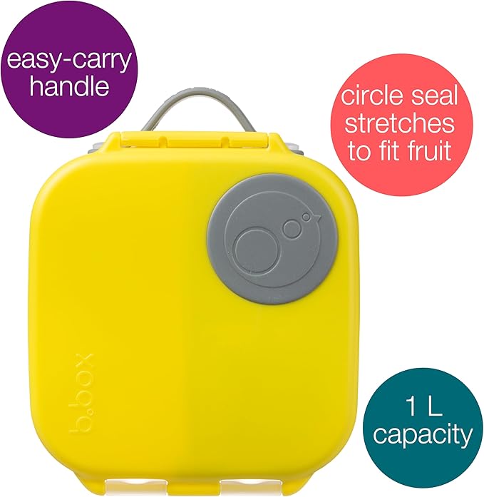 b.box Mini Lunch Box, Snack Containers for Kids, Lunch Box Kids, 4.25 Cup
