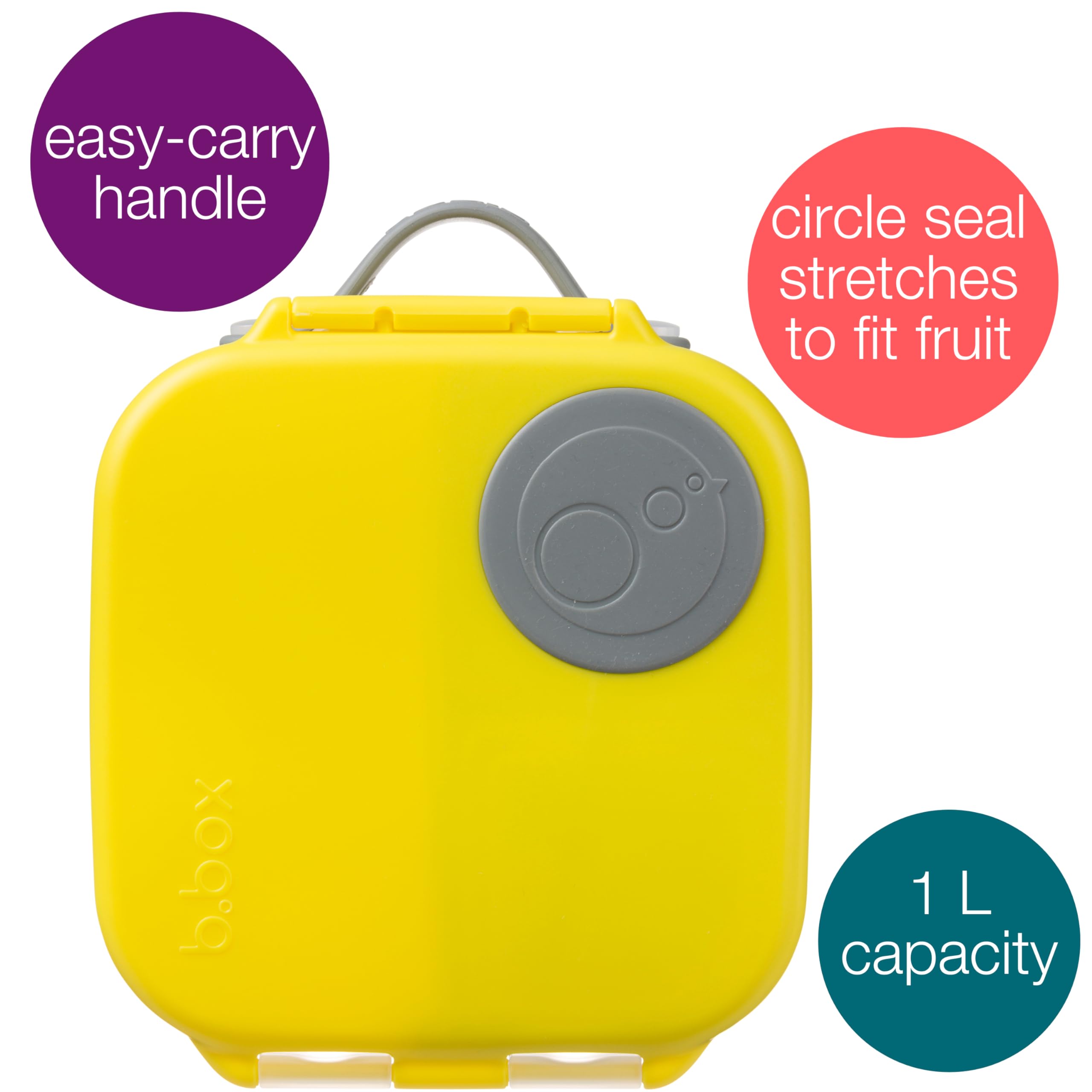 b.box Mini Lunch Box, Snack Containers for Kids, Lunch Box Kids, 4.25 Cup