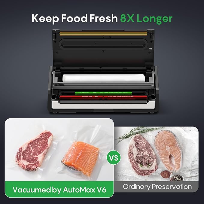 FRESKO Food Vacuum Sealer with Automatic Bag Detection & Built-in Cutter