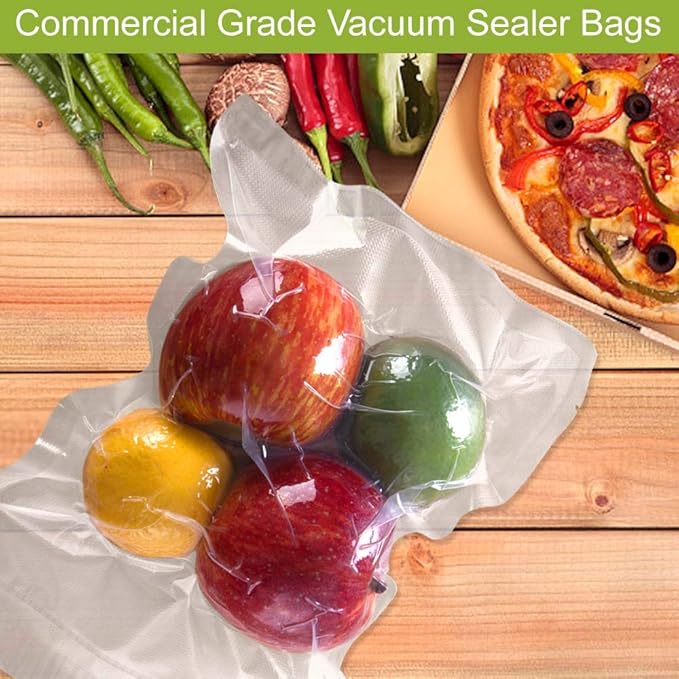 VacYaYa 6RLVacuum Sealer Bags Rolls 8"x20'(3)+11"x20'(3) for Food Storage
