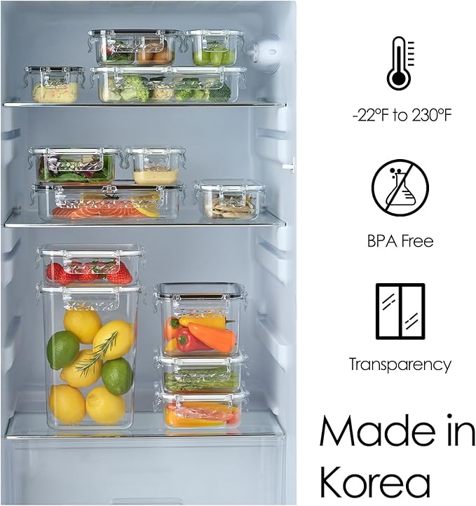 gotman Airtight Food Storage Container with Lid(13.5oz) Leak-Proof Baby Food Box | BPA-Free | Meal Prep | Microwave, Freezer and Dishwasher Safe | Kitchen Fridge Organizer Boxes | Fresher Food