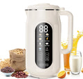 10-in-1 Nut Milk Maker Machine, 42oz Plant-Based Milk Blender with IMD Screen – Self-Cleaning, 12H Delay Start, Keep Warm, Automatic for Soy/Oat/Almond Milk, Juice, Smoothie, Soup, Boil Water & Cream
