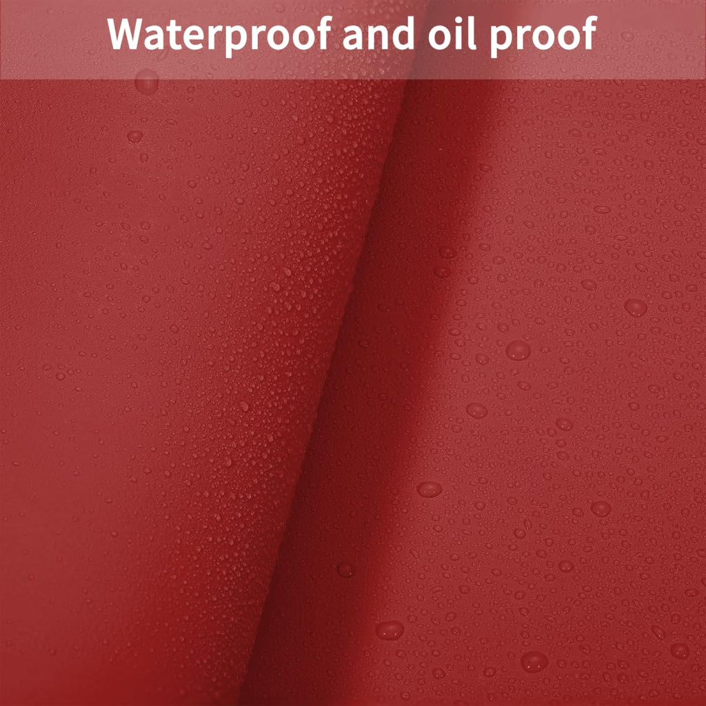 Zinkooat Table Cover Rectangle for Dining Room Table - Can Be Used On Both Sides Waterproof and Easy to Clean Good Flatness Used for Dining Table(Black+Wine Red 44x96)