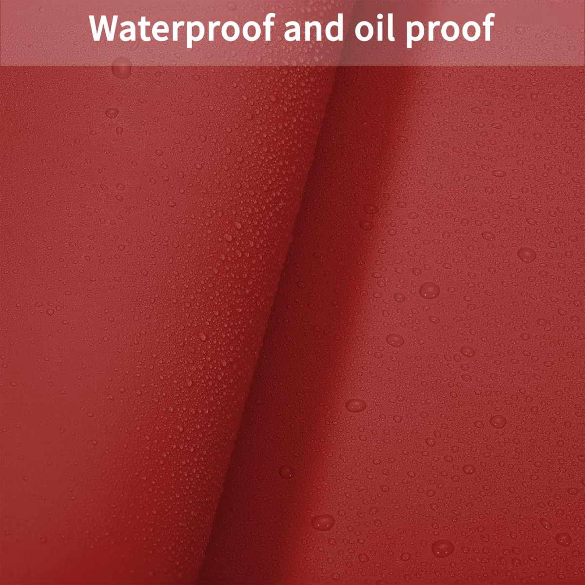 Zinkooat Table Cover Rectangle for Dining Room Table - Can Be Used On Both Sides Waterproof and Easy to Clean Good Flatness Used for Dining Table(Black+Wine Red 44x96)