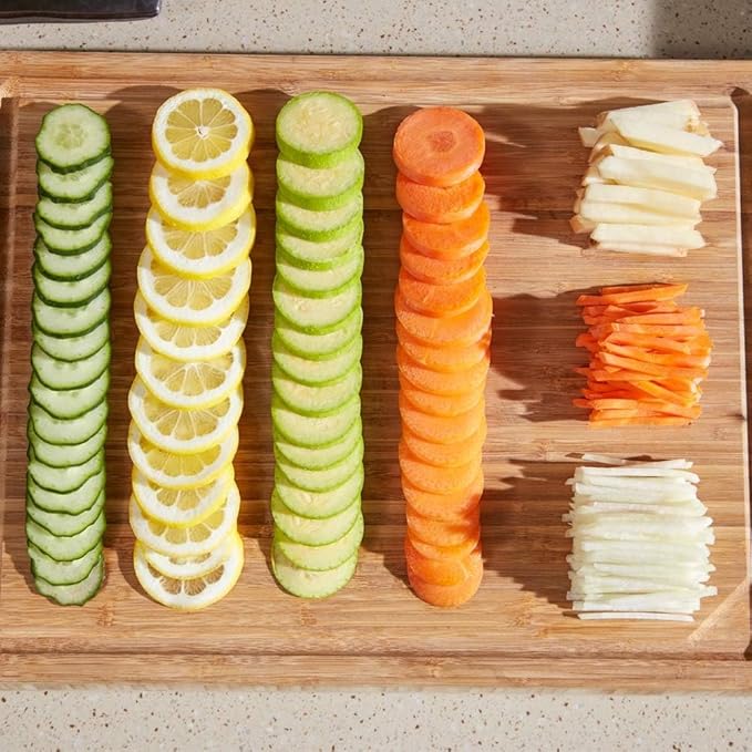 ONCE FOR ALL Safe Mandoline Slicer Kitchen, All in 1 Vegetable Slicer, Gray