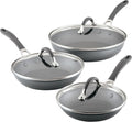 Circulon A1 Series w/ScratchDefense Nonstick Induction Wok with Lid, 14-Inch, Wok Pan with Lid, Graphite